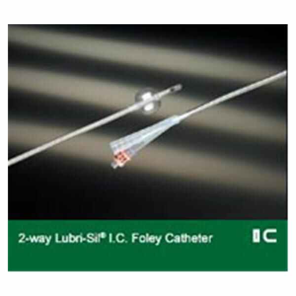 Catheter Foley Lubri-Sil I.C. 24Fr 5cc Std Rnd Tp 1% Slcn Slvr Hdrgl 2Wy 12/Ca